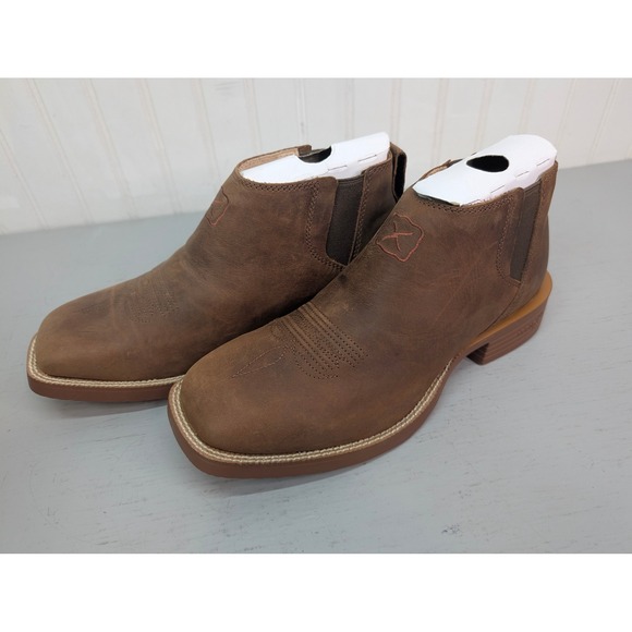 Twisted Tech X Chelsea Boots MXTR008 Rust Brown Size 7D Square Toe 4